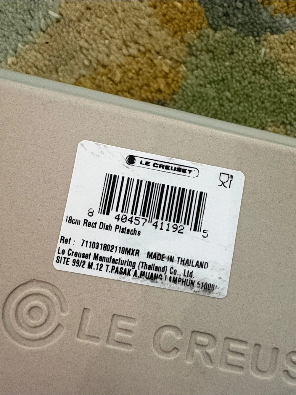 Le Creuset 18 cm Rectangular Baking Dish in Pistache